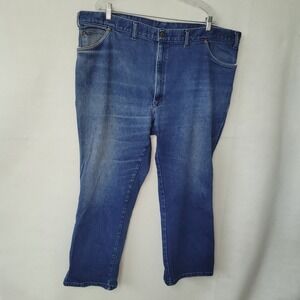 Long Haul‎ Jeans Mens 44x28 Blue Stretch Denim Vintage Made in USA Classic